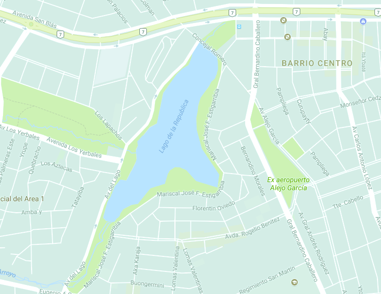 Mapa Lago de la Republica